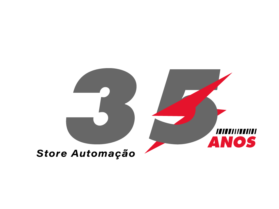 logo de 35 anos da Store Automação